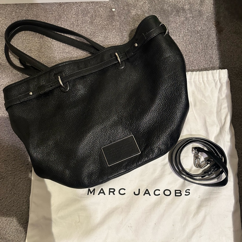 Marc by Marc Jacobs Black Leather Workwear Tote